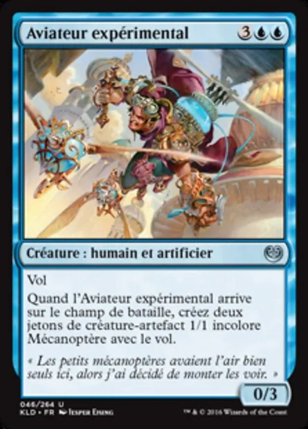 Aviateur expérimental, carte Magic KLD 46 — extension Kaladesh