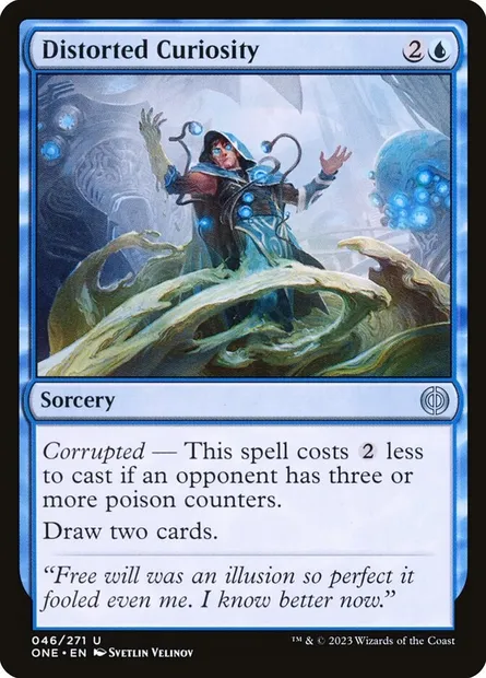 Distorted Curiosity, Magic card ONE 46 — Phyrexia: All Will Be One set