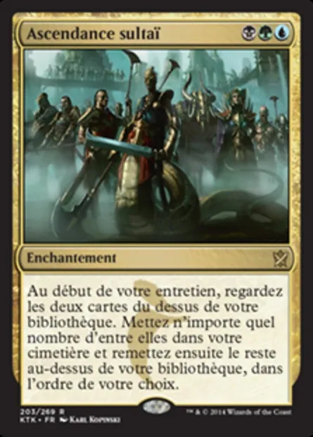 Ascendance sultaï, carte Magic KTK 203 — extension Les Khans de Tarkir