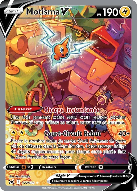 Motisma V, carte Pokémon LOR 177 — extension Origine Perdue