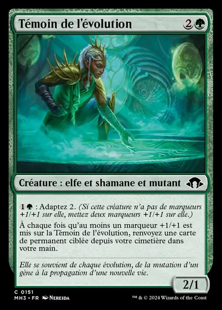 Témoin de l'évolution, carte Magic MH3 151 — extension Modern Horizons 3