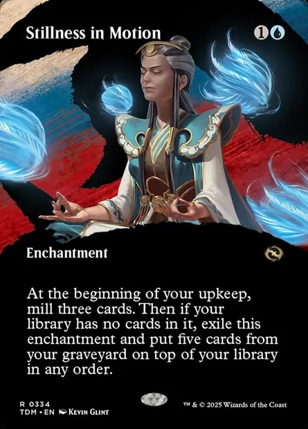 Stillness in Motion, Magic card TDM 334 — Tarkir: Dragonstorm set