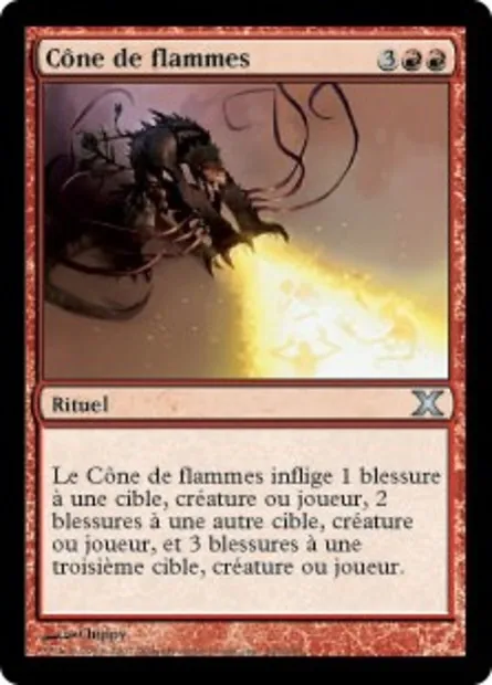 Cône de flammes, carte Magic 10E 194 — extension Dixième édition