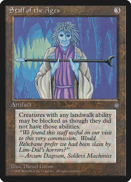 Staff of the Ages, Magic card ICE 340 — Ice Age set