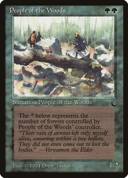 People of the Woods, Magic card DRK 83 — The Dark set