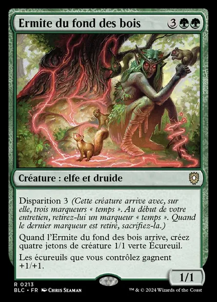 Ermite du fond des bois, carte Magic BLC 213 — extension Bloomburrow Commander