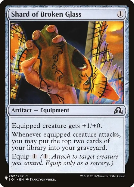 Éclat de verre brisé, carte Magic PLST SOI-262 — extension The List