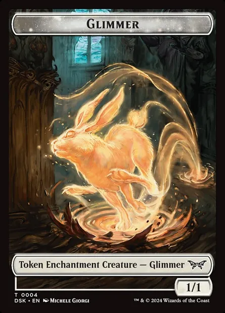 Glimmer, carte Magic TDSK 4 — extension Duskmourn: House of Horror Tokens