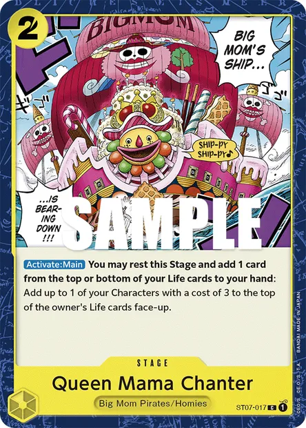 Queen Mama Chanter, carte One Piece ST07-017 — extension Big Mom Pirates