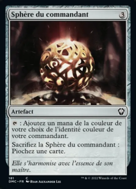 Sphère du commandant, carte Magic DMC 181 — extension Dominaria United Commander