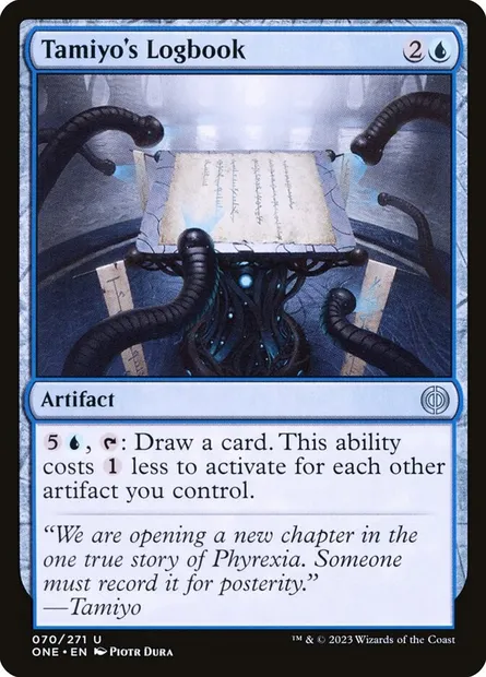 Tamiyo's Logbook, Magic card ONE 70 — Phyrexia: All Will Be One set