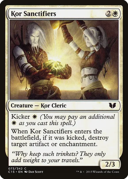 Kor Sanctifiers, Magic card C15 73 — Commander 2015 set