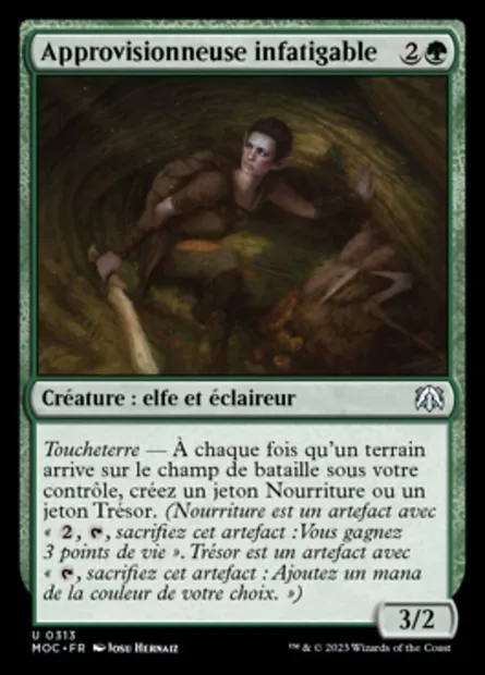Approvisionneuse infatigable, carte Magic MOC 313 — extension March of the Machine Commander