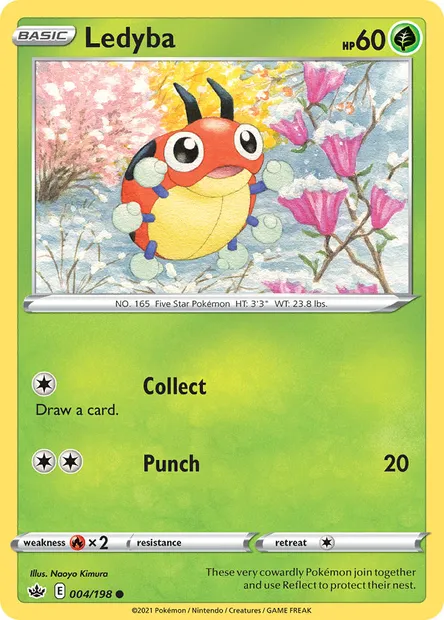 Ledyba, Pokémon card CRE 4 — Chilling Reign set