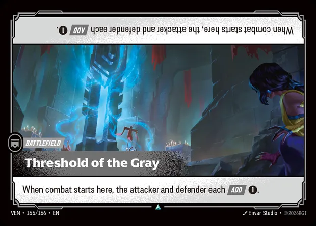 Threshold of the Gray, carte Riftbound VEN 166 — extension Vendetta