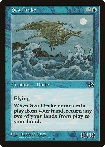 Drakon marin, carte Magic P02 45 — extension Portal Second Age