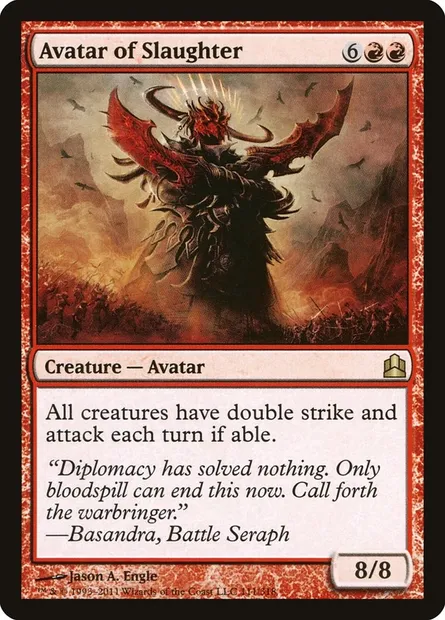 Avatar of Slaughter, Magic card CMD 111 — Commander 2011 set