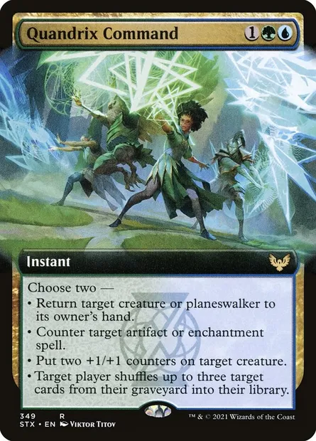 Quandrix Command, Magic card STX 349 — Strixhaven: School of Mages set