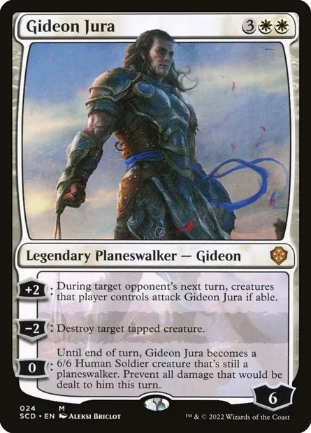 Gideon Jura, carte Magic SCD 24 — extension Starter Commander Decks