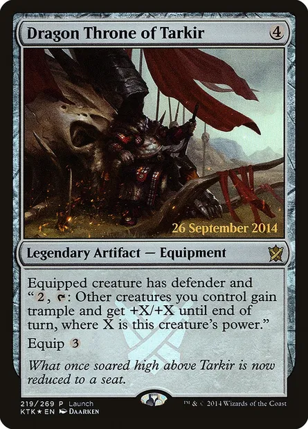 Trône draconique de Tarkir, carte Magic PKTK 219 — extension Khans of Tarkir Promos