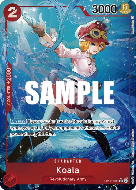 Koala, One Piece card OP05-006 — AWAKENING OF THE NEW ERA set