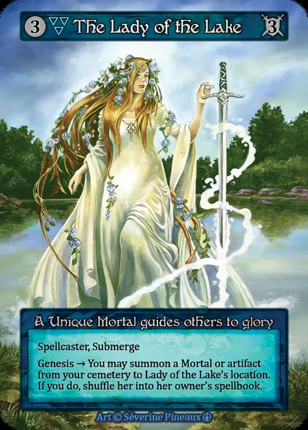 The Lady of the Lake, carte Sorcery ATH 101 — extension Arthurian Legends