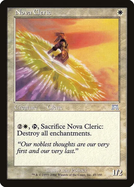 Nova Cleric, Magic card ONS 45 — Onslaught set