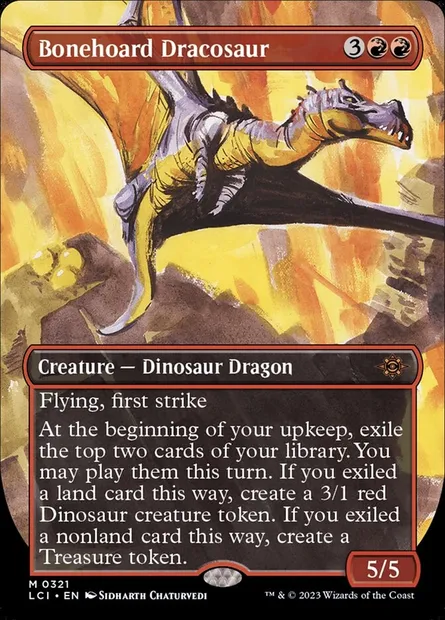 Bonehoard Dracosaur, Magic card LCI 321 — The Lost Caverns of Ixalan set