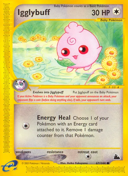 Igglybuff, Pokémon card SK 67 — Skyridge set