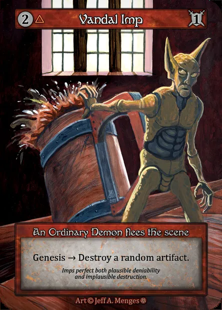 Vandal Imp, Sorcery card GOT 194 — Gothic set