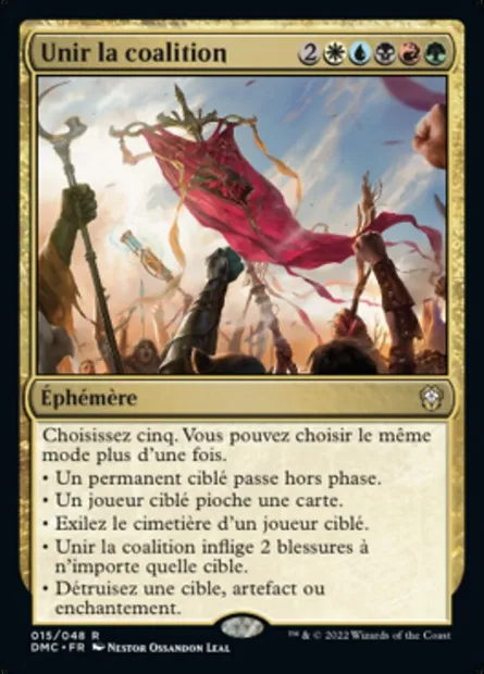 Unir la coalition, carte Magic DMC 15 — extension Dominaria United Commander