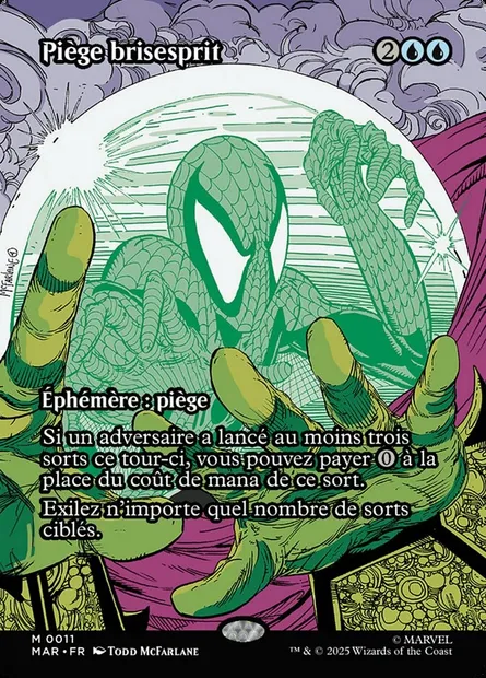 Piège brisesprit, carte Magic MAR 11 — extension Marvel Universe