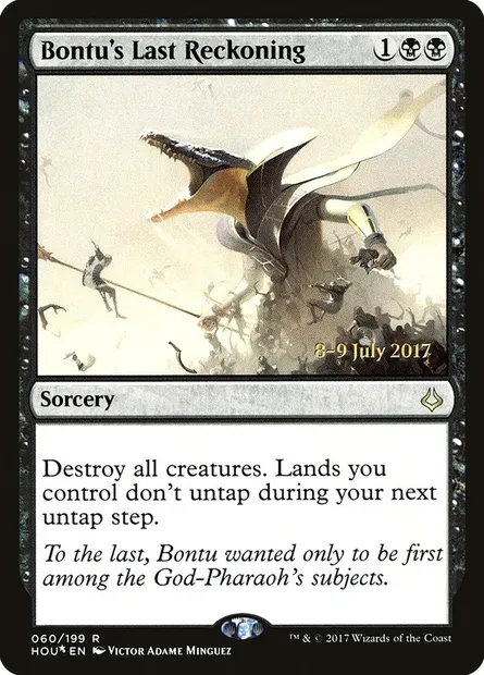 Bontu's Last Reckoning, Magic card PHOU 60s — Hour of Devastation Promos set