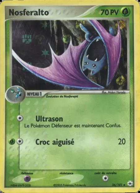 Nosferalto, carte Pokémon HL 36 — extension EX Légendes Oubliées