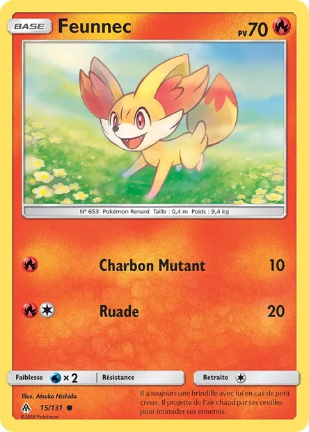 Feunnec, carte Pokémon FLI 15 — extension Lumière Interdite