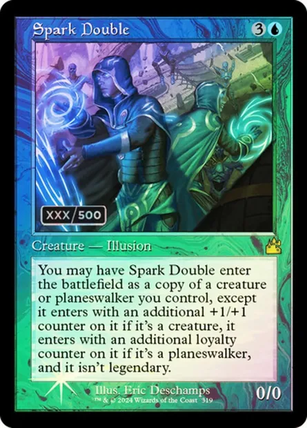 Spark Double, Magic card RVR 319z — Ravnica Remastered set