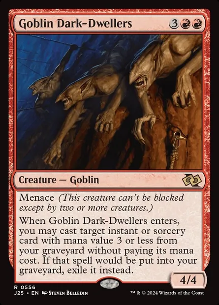 Goblin Dark-Dwellers, Magic card J25 556 — Foundations Jumpstart set