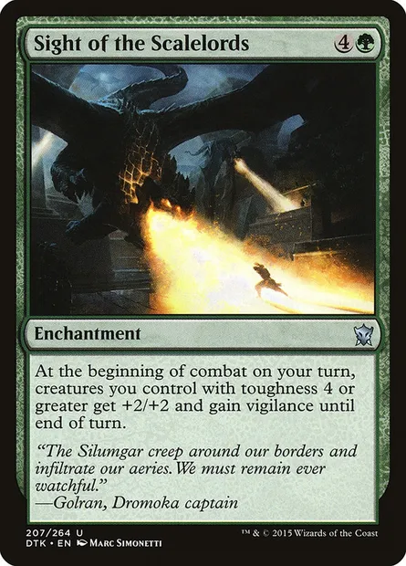 Sight of the Scalelords, Magic card DTK 207 — Dragons of Tarkir set