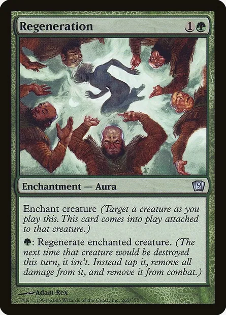 Régénération, carte Magic 9ED 265★ — extension Neuvième Edition