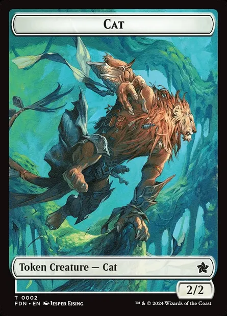Cat, carte Magic TFDN 2 — extension Foundations Tokens