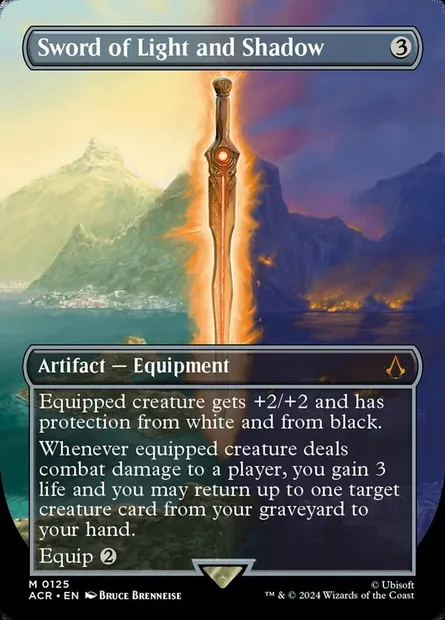 Sword of Light and Shadow, Magic card ACR 125 — Assassin's Creed set