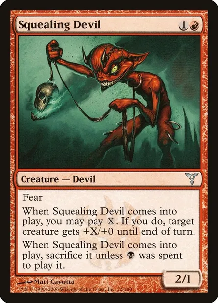 Squealing Devil, Magic card DIS 72 — Dissension set