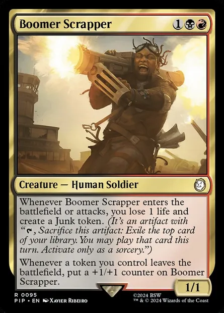 Boomer Scrapper, Magic card PIP 95 — Fallout set