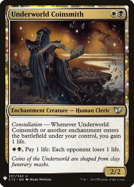 Underworld Coinsmith, Magic card PLST C15-237 — The List set