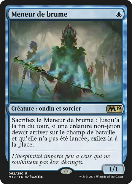 Meneur de brume, carte Magic M19 62 — extension Core Set 2019