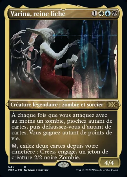 Varina, reine liche, carte Magic 2X2 549 — extension Double Masters 2022