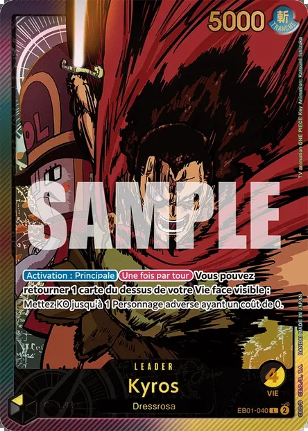 Kyros, carte One Piece EB01-040 — extension MEMORIAL COLLECTION