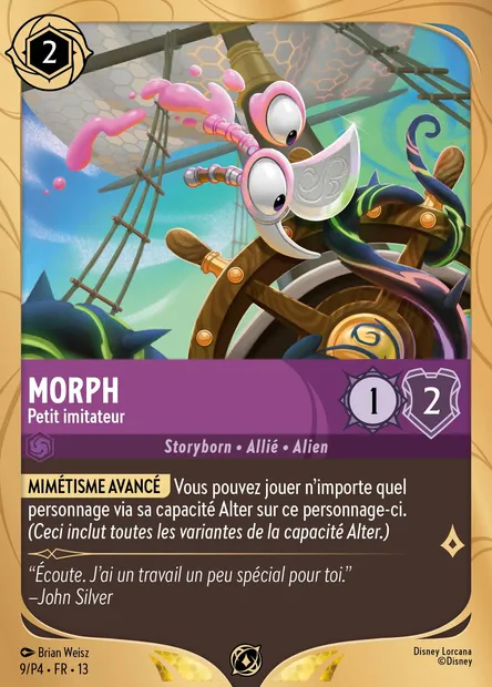 Morph - Petit imitateur, carte Disney Lorcana P4-009 — extension P4