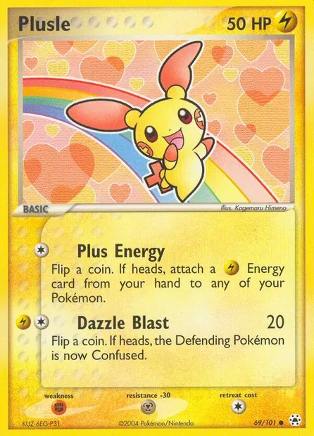 Plusle, Pokémon card HL 69 — Hidden Legends set