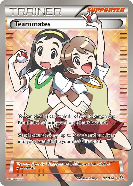 Teammates, Pokémon card PRC 160 — Primal Clash set